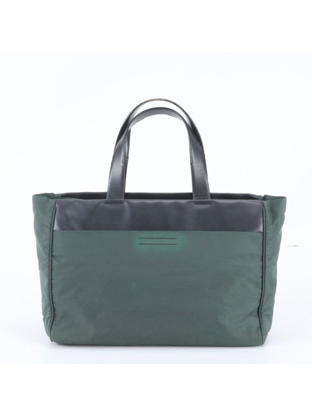 Prada White Tag Tessuto Nylon Leather Tote